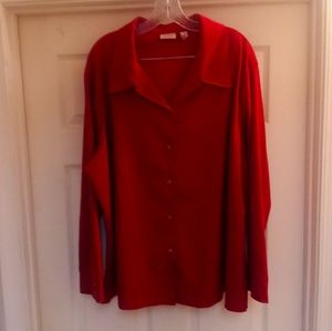 Ruby Red Blouse